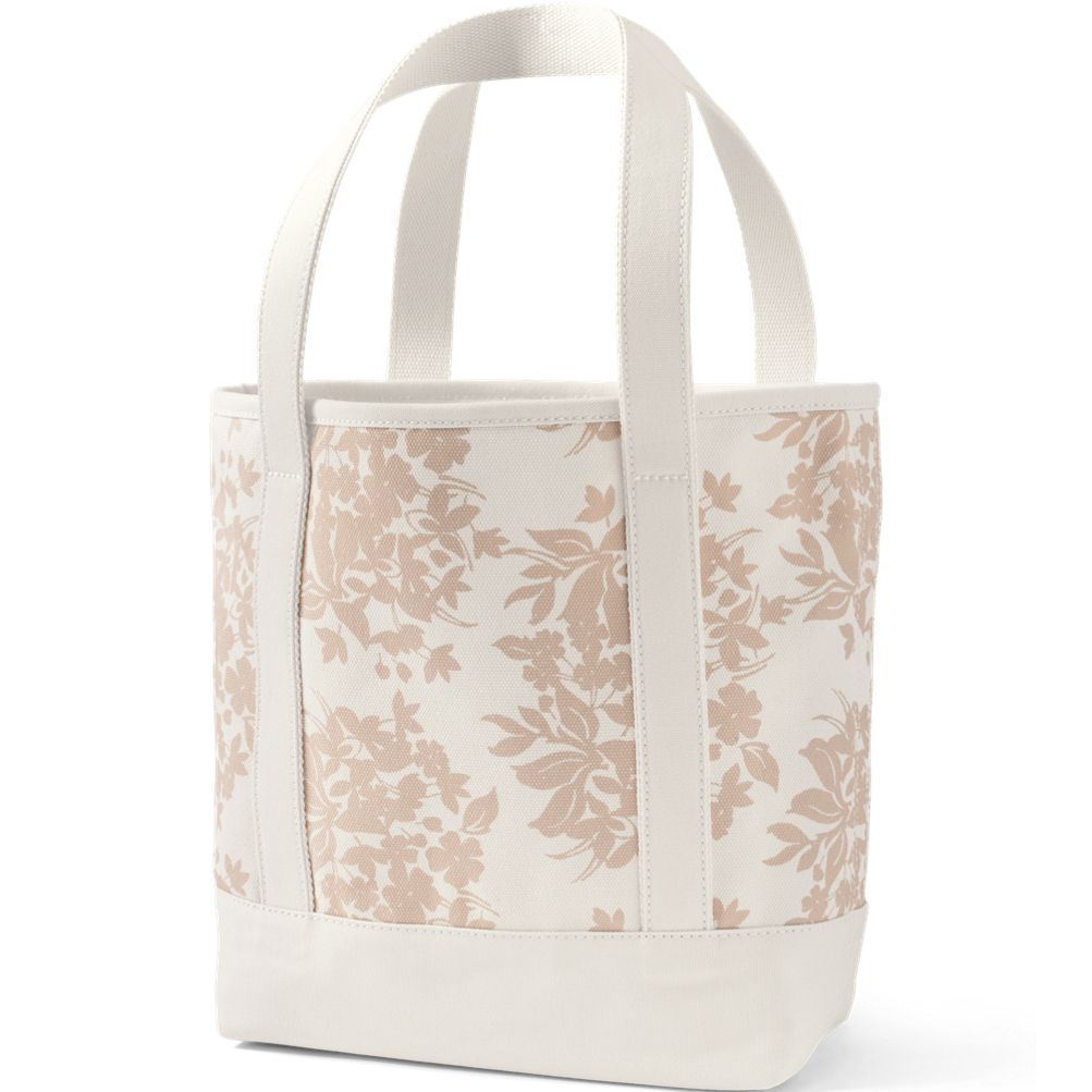 Medium Print 5 Pocket Open Top Canvas Tote Bag | Lands' End