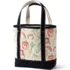 Medium Print 5 Pocket Open Top Canvas Tote Bag, Back
