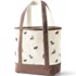 Medium Print 5 Pocket Open Top Canvas Tote Bag, Back