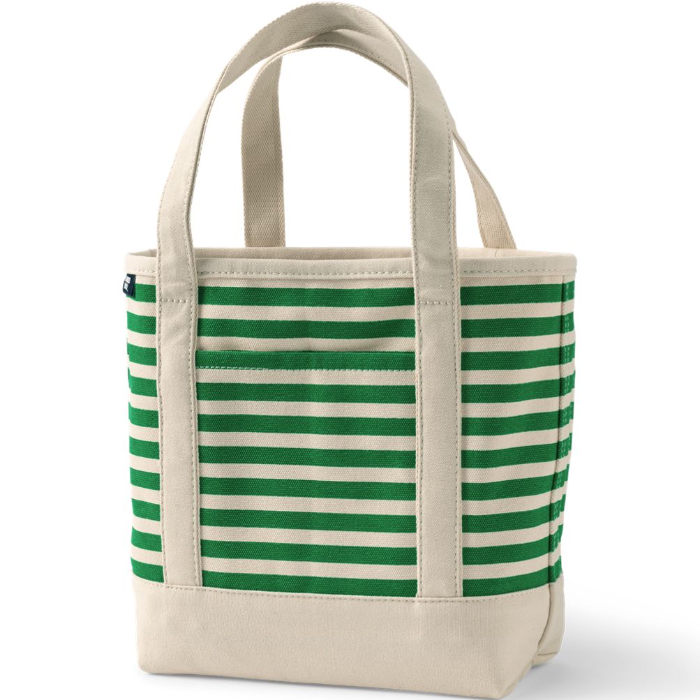 Medium Print 5 Pocket Open Top Canvas Tote Bag | Lands