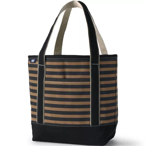 Medium Print 5 Pocket Open Top Canvas Tote Bag, Front