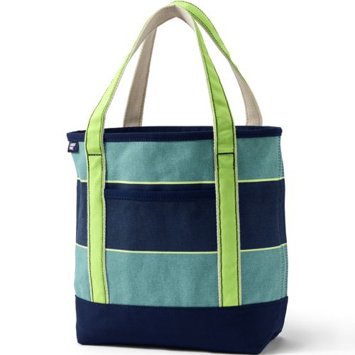 Land's End Zip Top Canvas Tote – 'Iolani School Campus Store