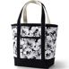 Medium Print 5 Pocket Open Top Canvas Tote Bag, Front
