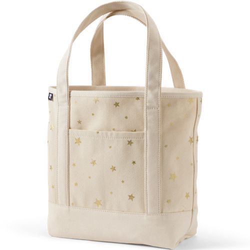 Medium Print 5 Pocket Open Top Canvas Tote Bag | Lands' End
