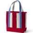 Medium Print 5 Pocket Open Top Canvas Tote Bag, Front