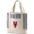 Medium Print 5 Pocket Open Top Canvas Tote Bag, Front