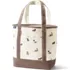 Medium Print 5 Pocket Open Top Canvas Tote Bag, Front