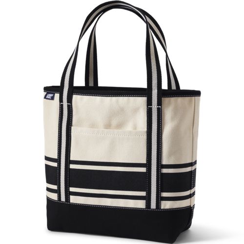 Medium Print 5 Pocket Open Top Canvas Tote Bag | Lands' End