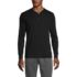 Men's Tall Knit Rib Pajama Henley, Front