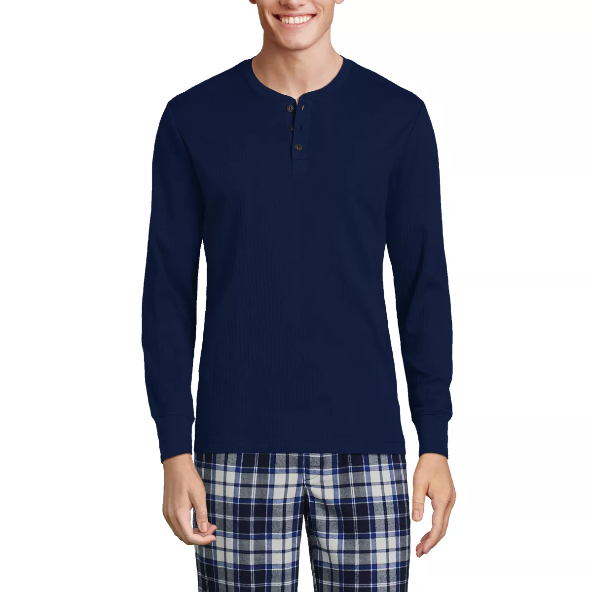 Men's Knit Rib Pajama Henley