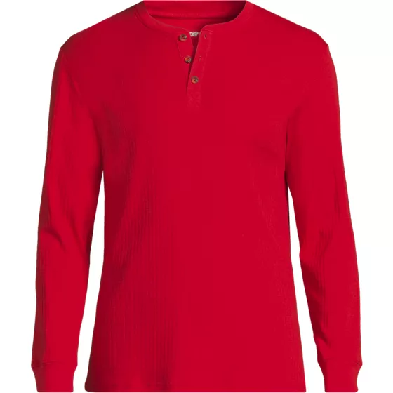 Men's Big Knit Rib Pajama Henley - primary