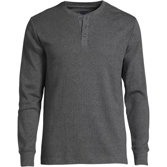Men's Knit Rib Pajama Henley - primary