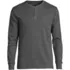 Men's Knit Rib Pajama Henley, Front