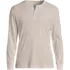 Men's Big Knit Rib Pajama Henley, Front