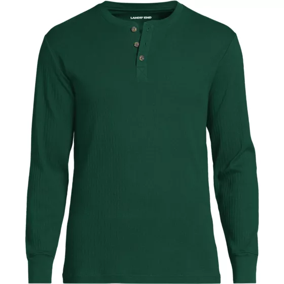 Men's Big Knit Rib Pajama Henley - primary