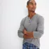 Men's Knit Rib Pajama Henley, alternative image
