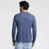 Men's Knit Rib Pajama Henley, Back