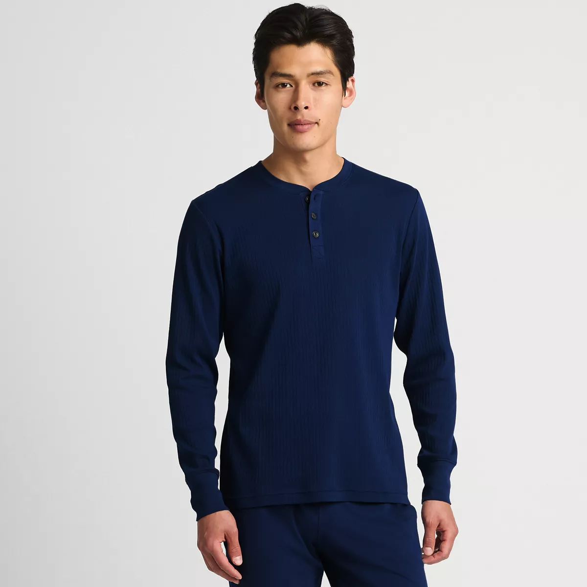 Men's Knit Rib Pajama Henley