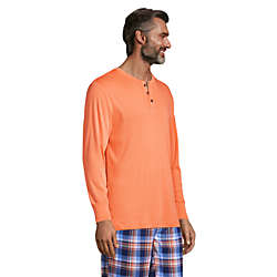 Men's Tall Knit Rib Pajama Henley, alternative image