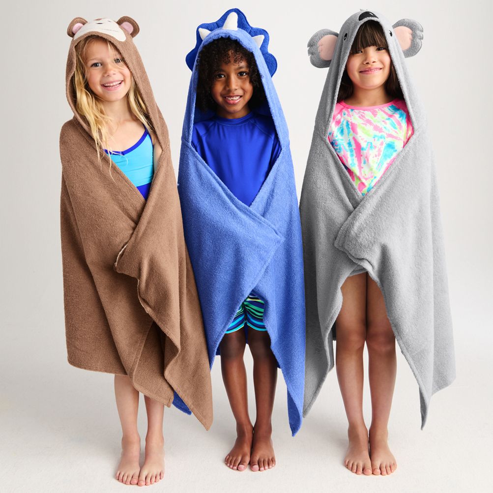 Kids Cotton Hooded Towel Lands End