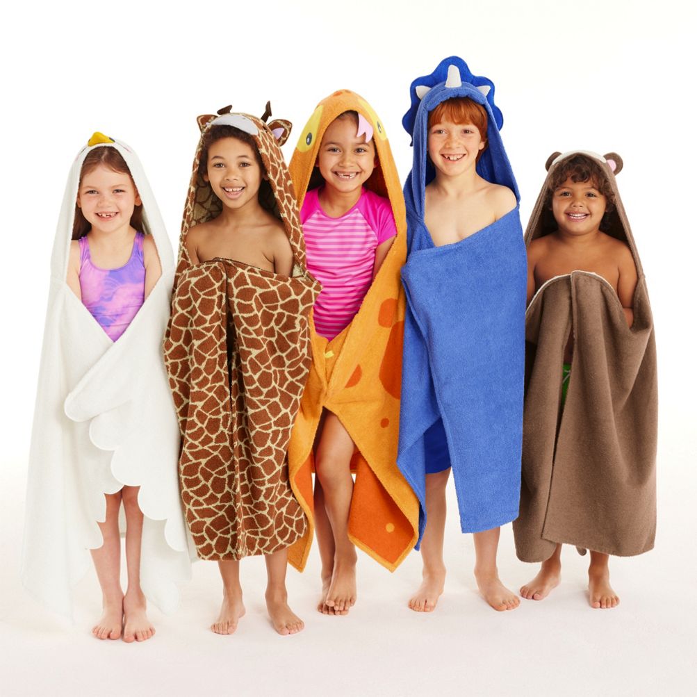 Kids Cotton Hooded Towel Lands End