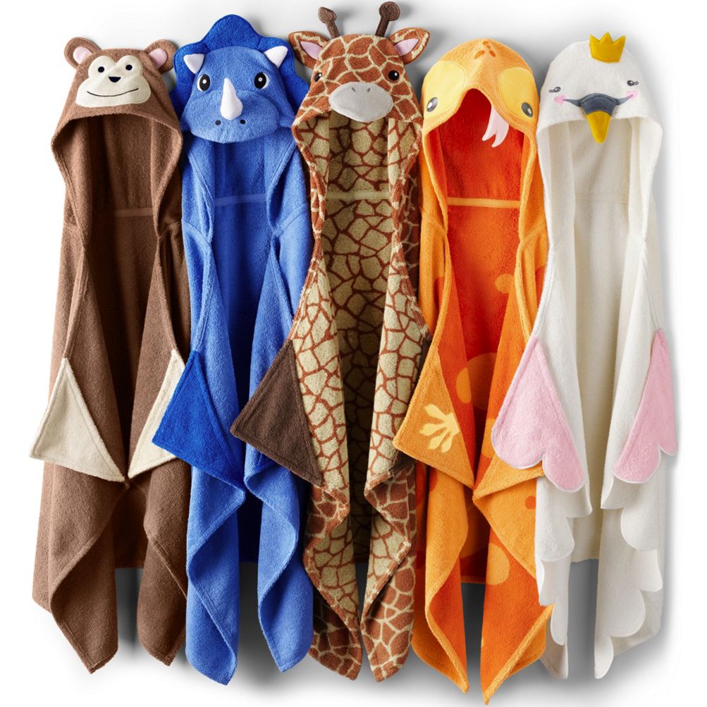 Kids Cotton Hooded Towel Lands End