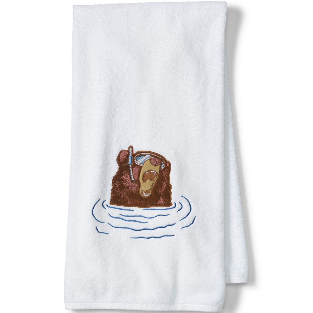 Kids Cotton Appliqué Bath Towel