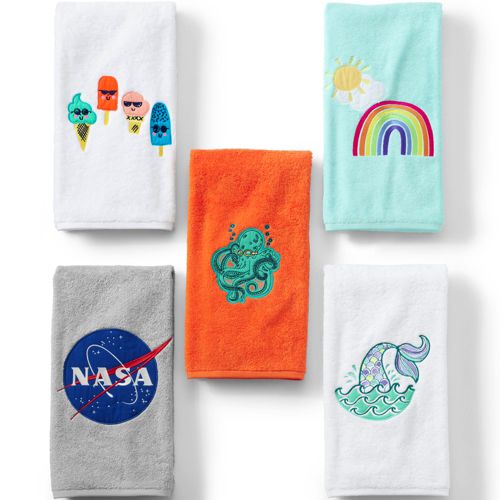 Kids Cotton Appliqué Bath Towel