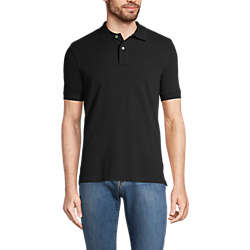 Men's Short Sleeve Tailored Banded Mesh Polo Shirt, Front