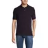 School Uniform Men's Short Sleeve Tailored Banded Mesh Polo Shirt, Front