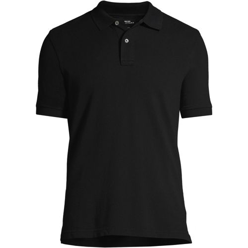 Men's Custom Logo Banded Short Sleeve Tailored Fit Mesh Polo Shirt