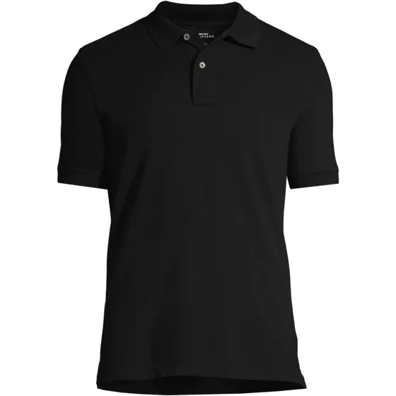 Men's Short Sleeve Tailored Banded Mesh Polo Shirt - primary
