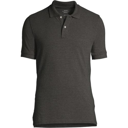 Men's Custom Logo Banded Short Sleeve Tailored Fit Mesh Polo Shirt