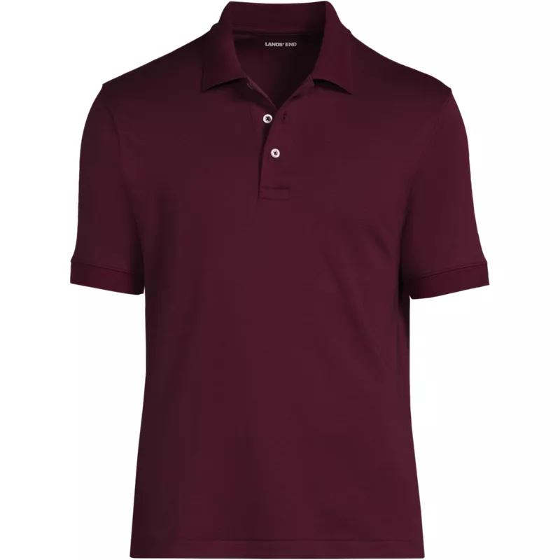 School Uniform Men's Signature Supima Short Sleeve Modern Fit Polo Shirt, Front