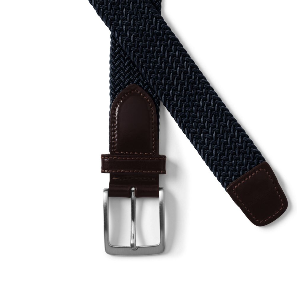 Braided Elastic Leather Belt - GANT