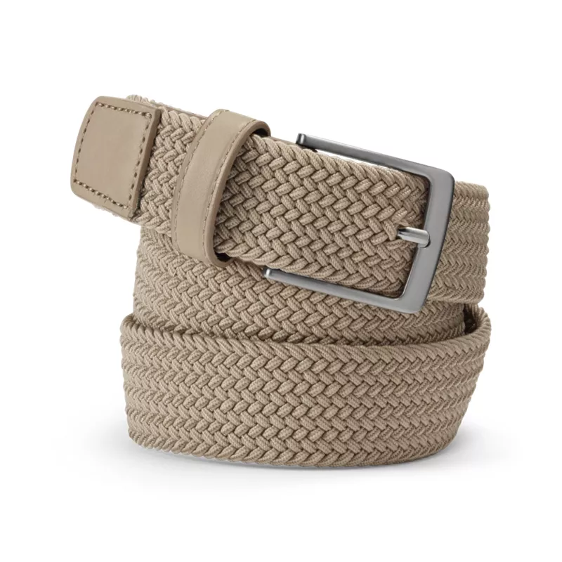 Men's Elastic Braid Belt, Front