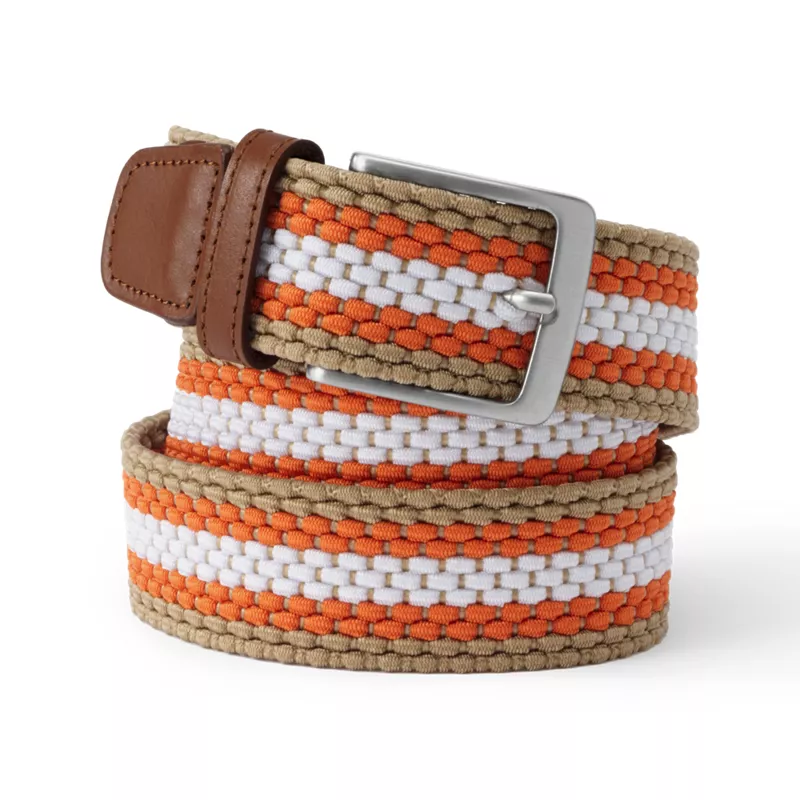 Men's Elastic Braid Belt, Front
