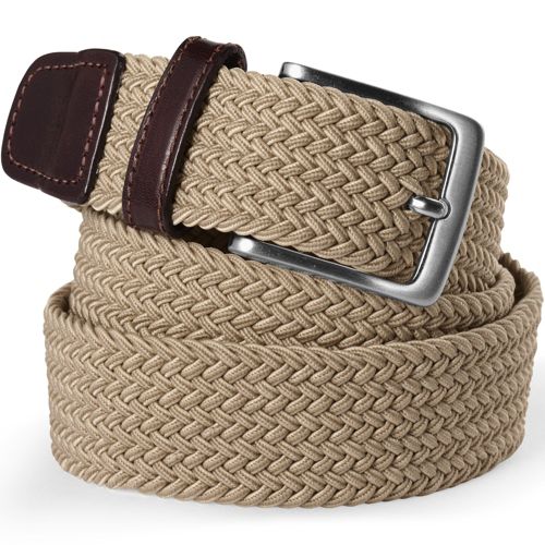 Men's Plaited Elastic Belt | Lands' End