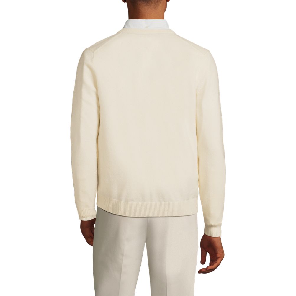 Men's Fine Gauge Cashmere Turtle Neck Sweater New Ivory White