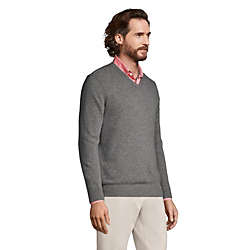 Men's Fine Gauge Cashmere V-neck Sweater, alternative image
