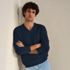 Men's Fine Gauge Cashmere V-neck Sweater, alternative image