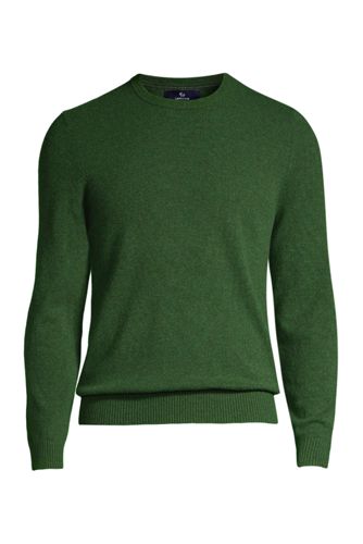 Kaschmirpullover Mit Rundem Ausschnitt Fur Herren Lands End