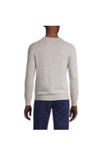 Men's Fine Gauge Cashmere Crewneck Sweater, Back