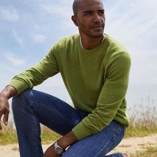 Mens Crewneck Quarter-zip Sweaters | Lands' End