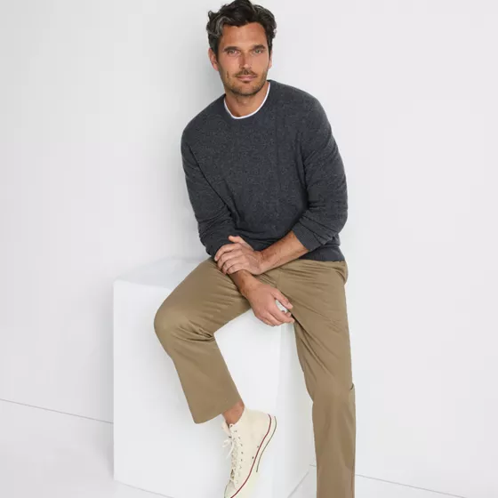Men's Cashmere Crewneck Sweater - primary