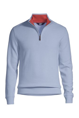 Lands' End Men's Bedford Rib Quarter Zip Sweater