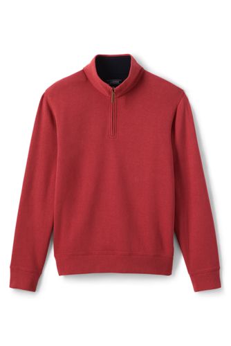 Men's Bedford Rib Quarter Zip Sweater from Lands' End