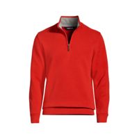 Lands End Mens Bedford Rib Quarter Zip Sweater