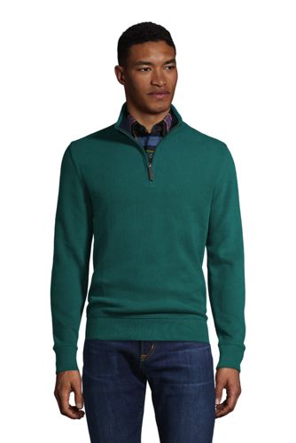 green zip sweater