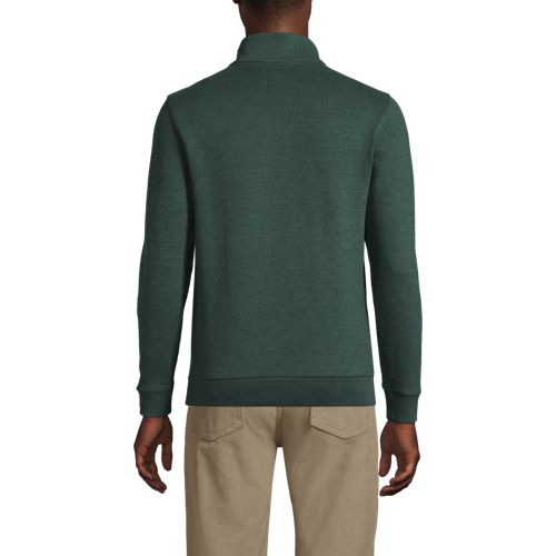  Lands' End Reißverschluss-pullover Aus Bedford-ripp, Herren, Größe:44-46 Regular, Grün, Baumwolle, By Lands' End 
